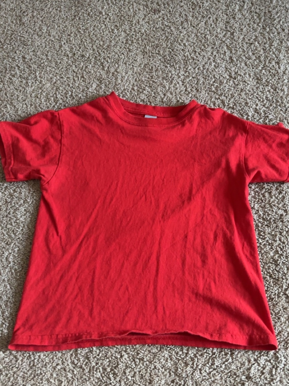 Gildan Bright Red Short Sleeve Kids Tee